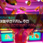 2025년 3월 에볼루션카지노 추천 및 안전한 라이브 카지노 순위