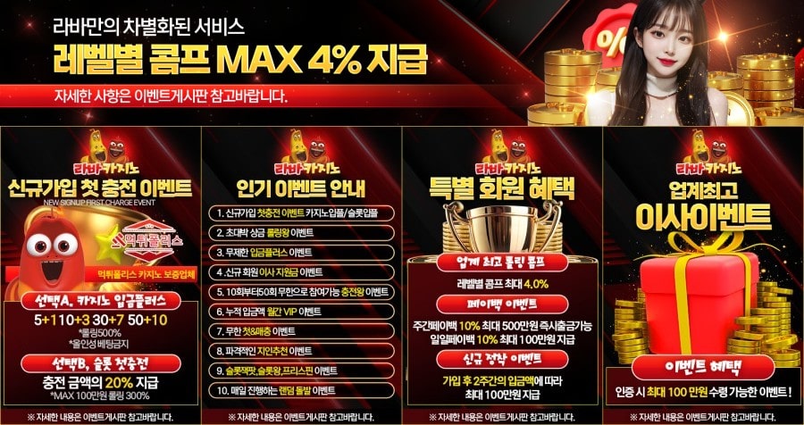 라바카지노 회원 가입 방법 안내