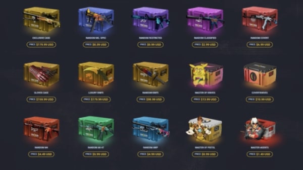 CSGO 스킨 아이템 루트 박스