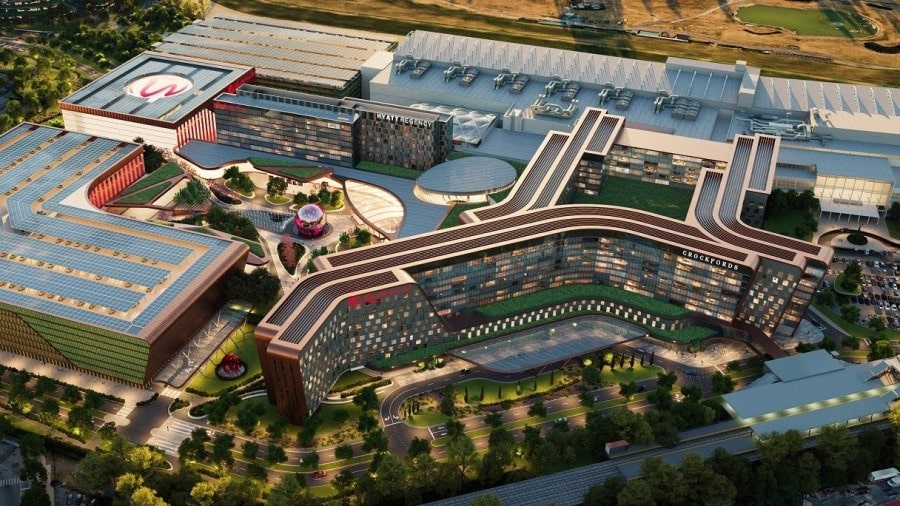 퀸스(Queens) 지역 리조트 월드(Resort World) 확장시 설계 조감도