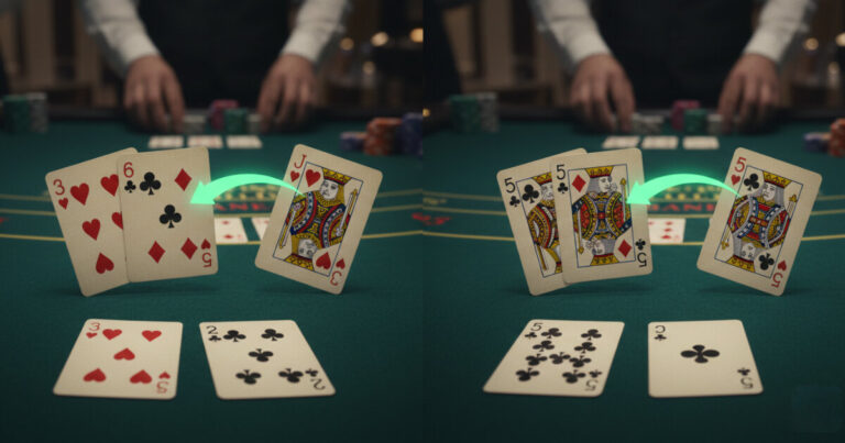 바카라 써드 카드(Third Card): 추가 카드 배분 규칙과 조건 완벽 정리