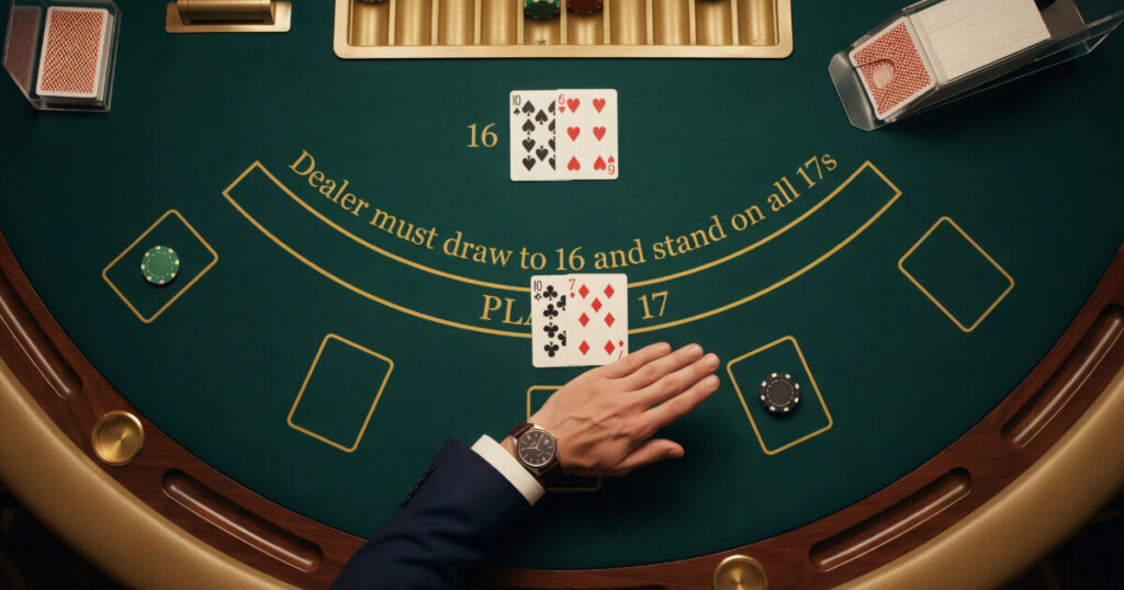 힛 그리고 블랙잭 승부를 결정짓는 추가 카드 수령의 스킬