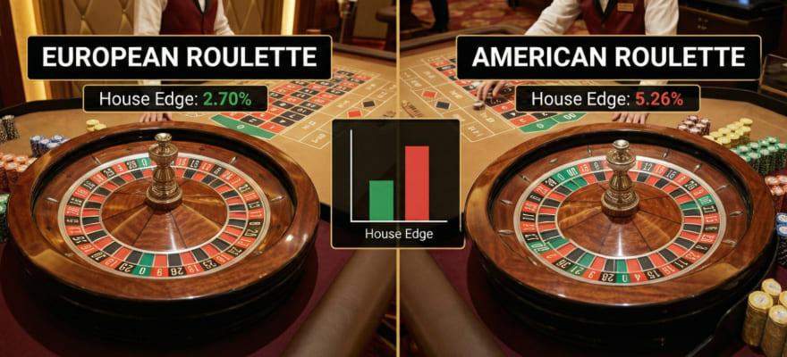 유로피언 룰렛 vs 아메리칸 룰렛(European vs American Roulette): 구조적 차이와 하우스 엣지 분석