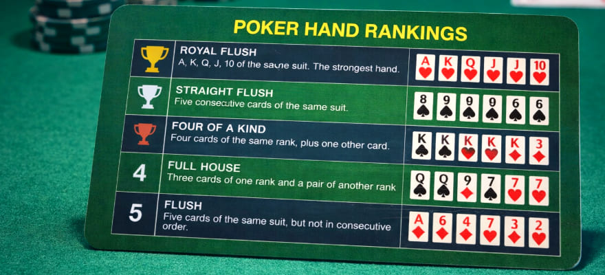 포커 족보(Poker Hand Rankings): 텍사스 홀덤 핸드 순위와 규칙 완벽 정리