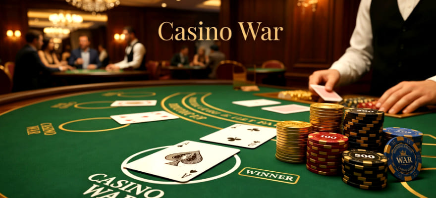 카지노 워(Casino War): 게임 규칙, 유래 및 타이 상황 대처 방법 가이드