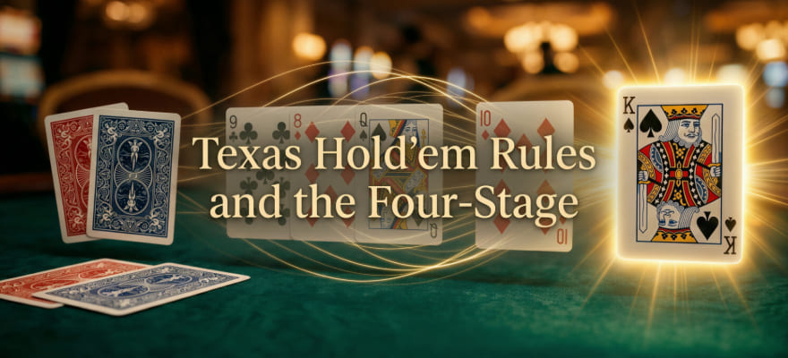 텍사스 홀덤(Texas Hold'em): 게임 규칙과 포커 승률을 결정짓는 4단계 스트리트