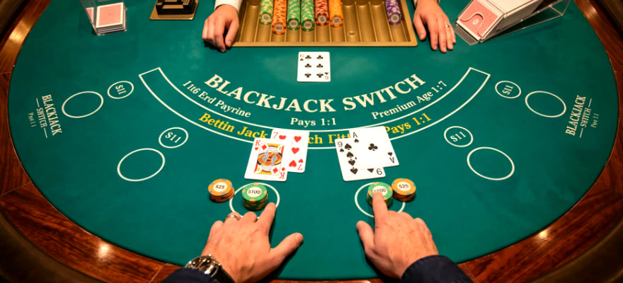 스위치 블랙잭(Blackjack Switch): 두 핸드의 카드 교환 규칙과 전략 가이드