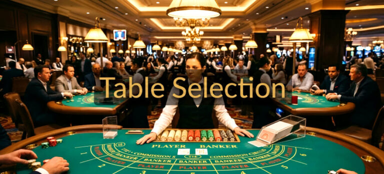 테이블 선택(Table Selection): 자금 규모별 적정 베팅 한도 및 기준 가이드