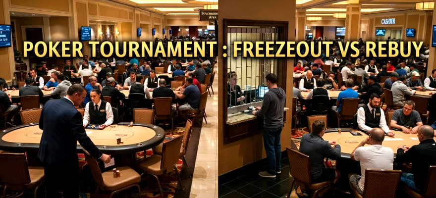 포커 토너먼트(Poker Tournament): 프리즈아웃과 리바이 규칙과 차이점