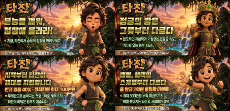 타잔 : 테더 무기명 가입 · 최대 1억원 롤링왕 이벤트