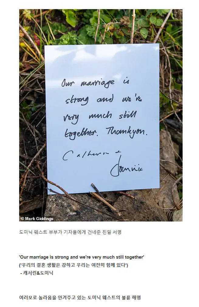 릴리 제임스 도미닉 웨스트 이탈리아 불륜 셀프 공개