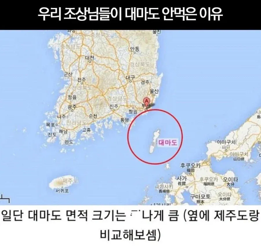 옛날 조상님들이 대마도를 굳이 안 먹은 사정