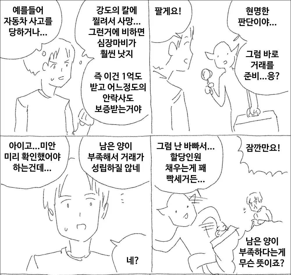 수명 하루에 1억, 악마의 거래 조건
