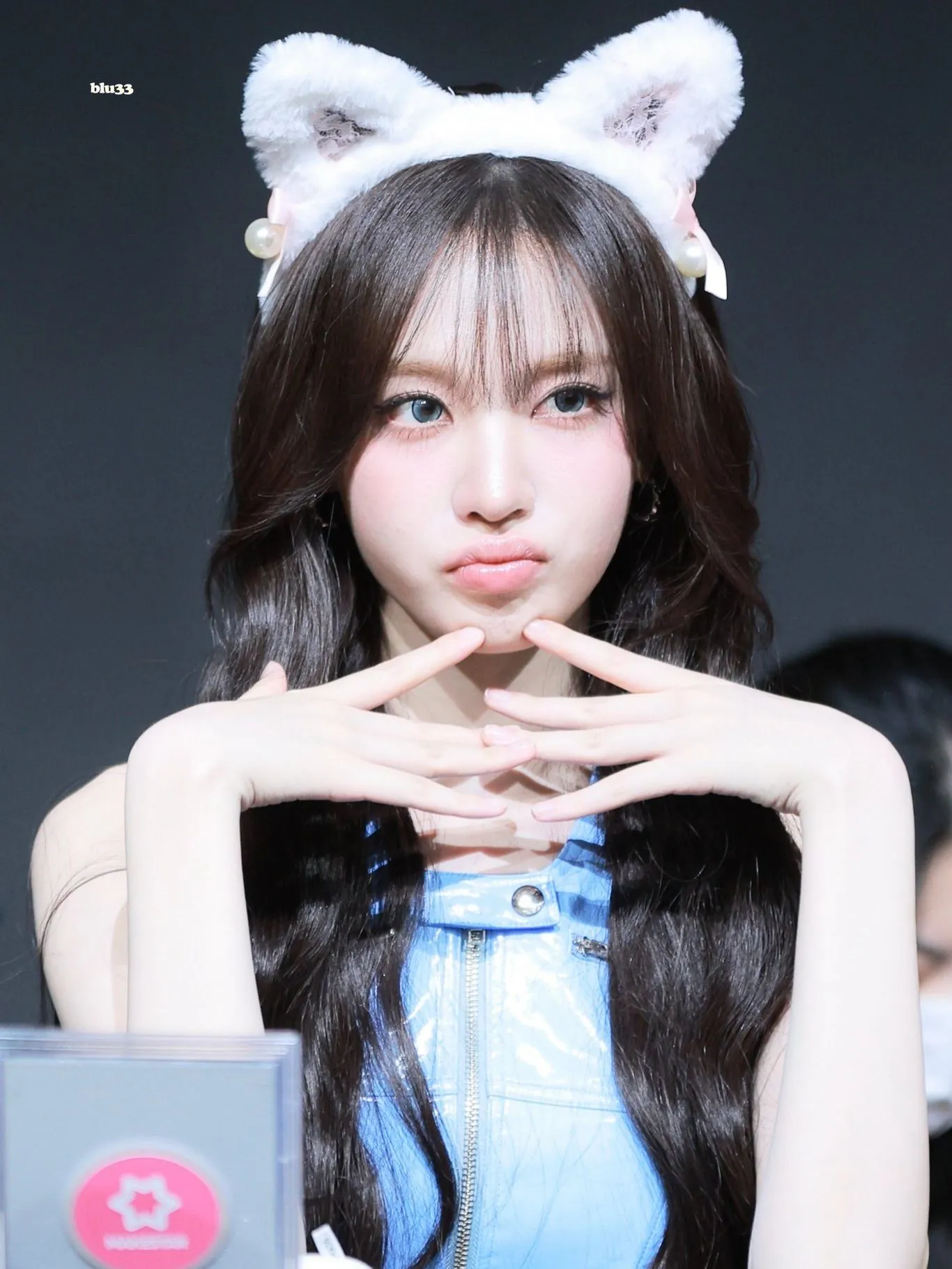 IVE 리즈 고양이 귀 머리띠 하고 팬싸 왔네