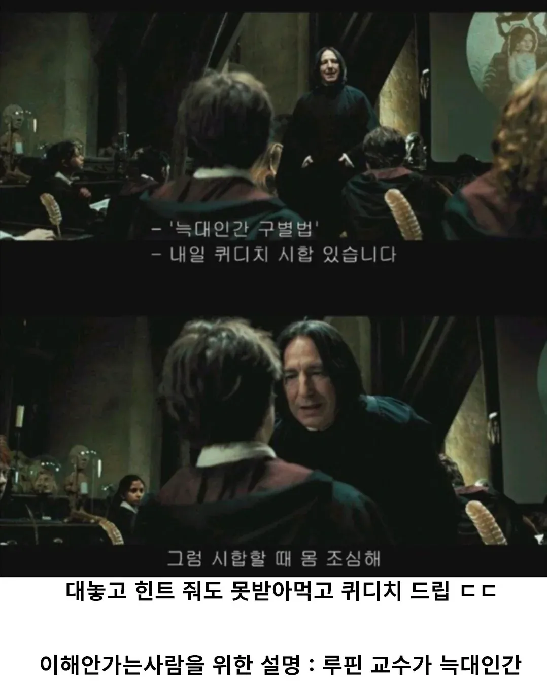 알고 보면 해리한테 다 알려줬던 스네이프 교수