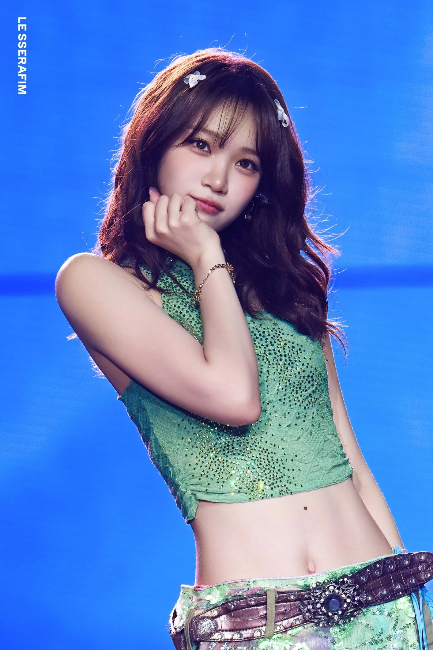 르세라핌 김채원 무대 위 한 컷