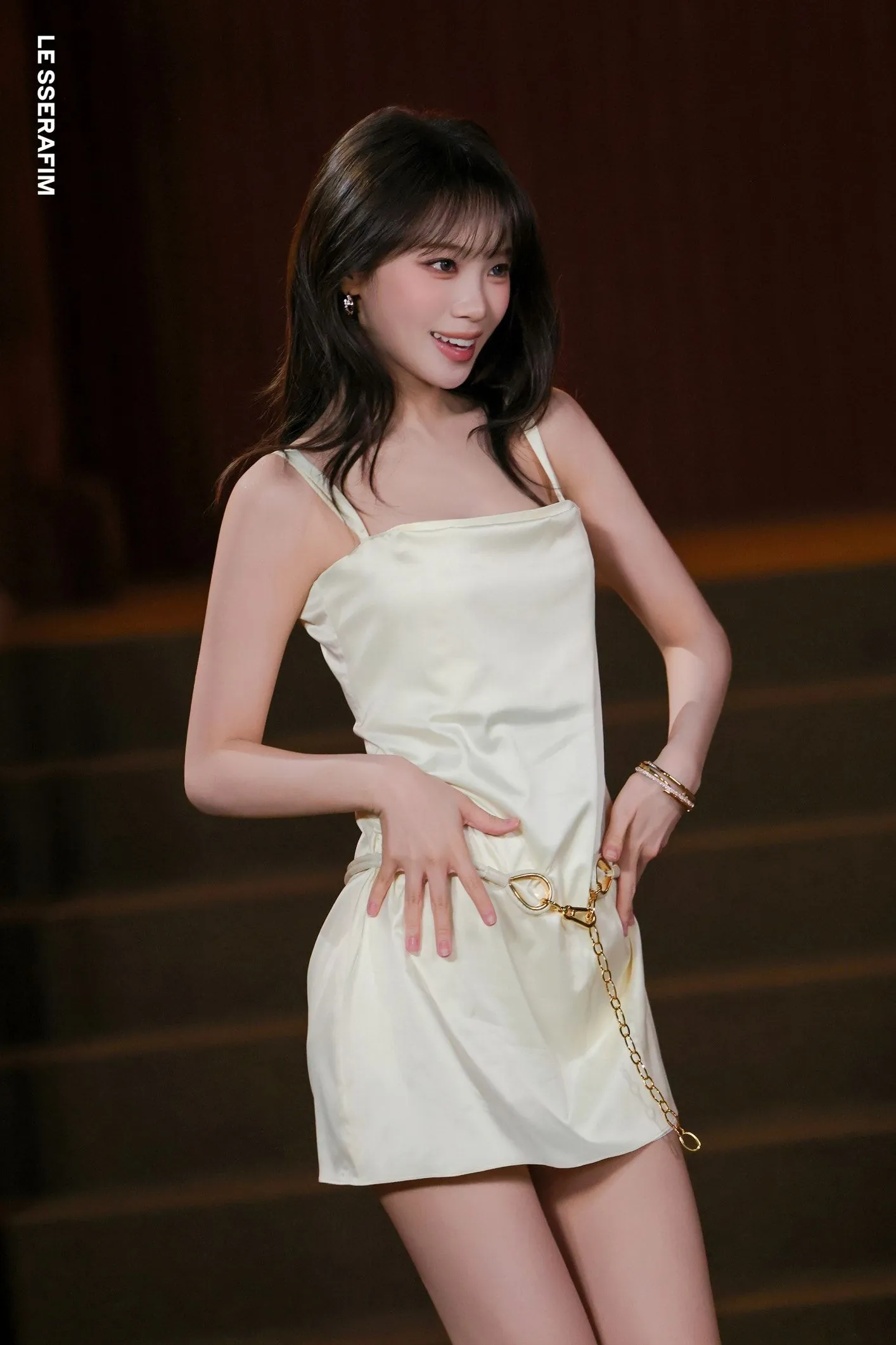 르세라핌 김채원 무대 위 한 컷