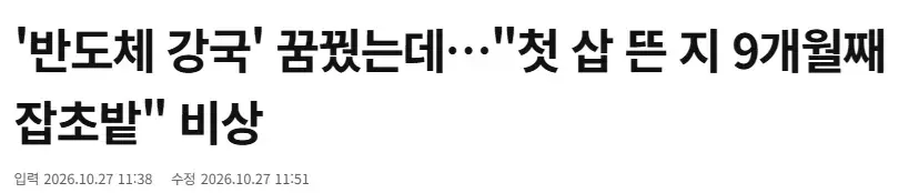 반도체 강국 꿈꾸던 베트남, 삽 뜬 지 9개월째 잡초밭